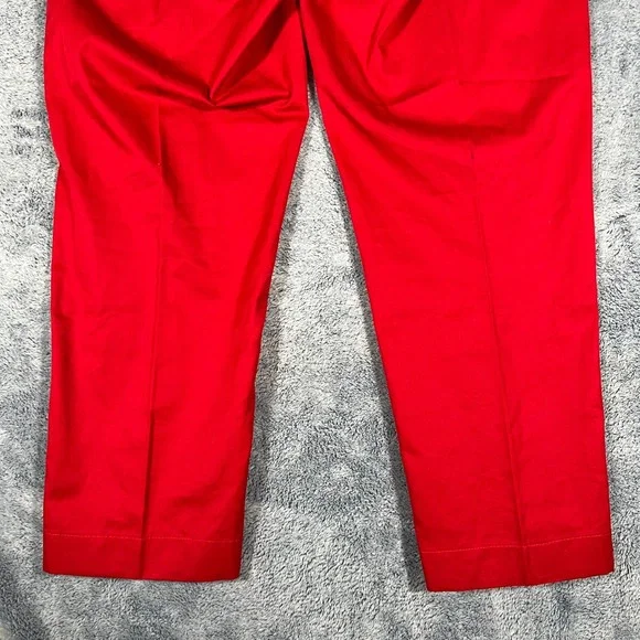 Polo Ralph Lauren Mens Red Chino Pants Side Buckle Adjusters 38x27.5 Cotton - Picture 10 of 16
